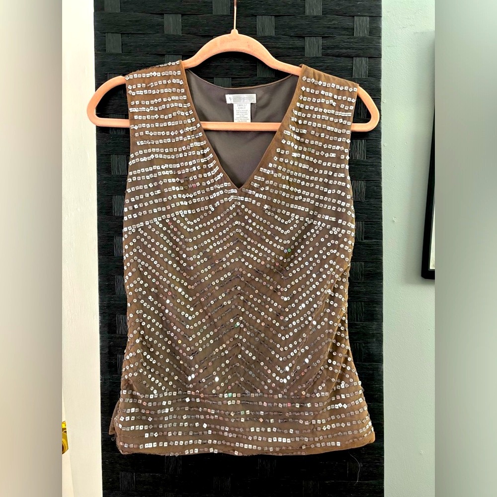 Beautiful 🤩 Sequin Sleeveless Blouse ✨